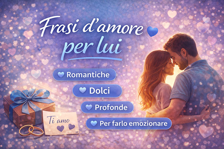 Frasi d’amore per lui