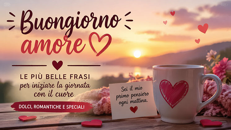 Frasi di buongiorno amore