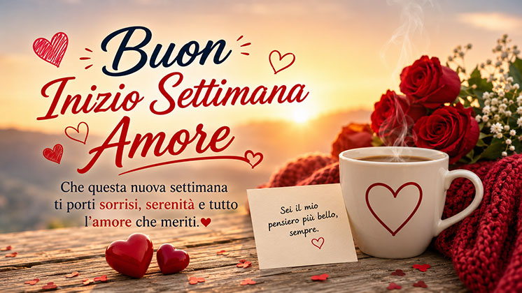 Buon inizio settimana amore