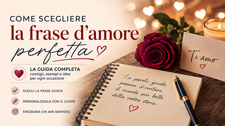 Come scegliere la frase d'amore perfetta: la guida definitiva