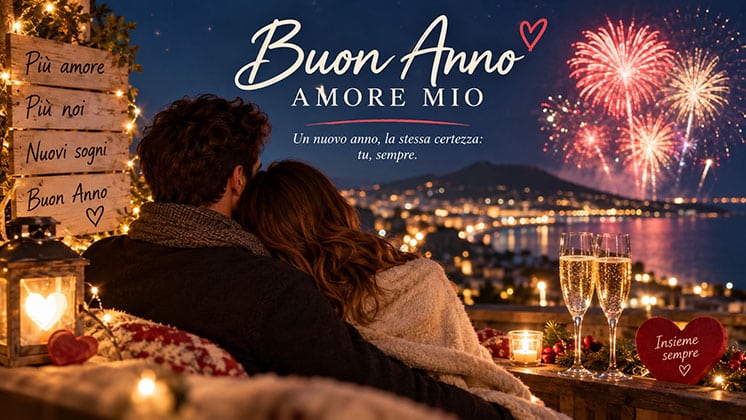 ❤️ Buon Anno Amore: frasi e auguri romantici per chi ami